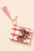 Load image into Gallery viewer, Beaded Coin Purse: Picnic Edition
