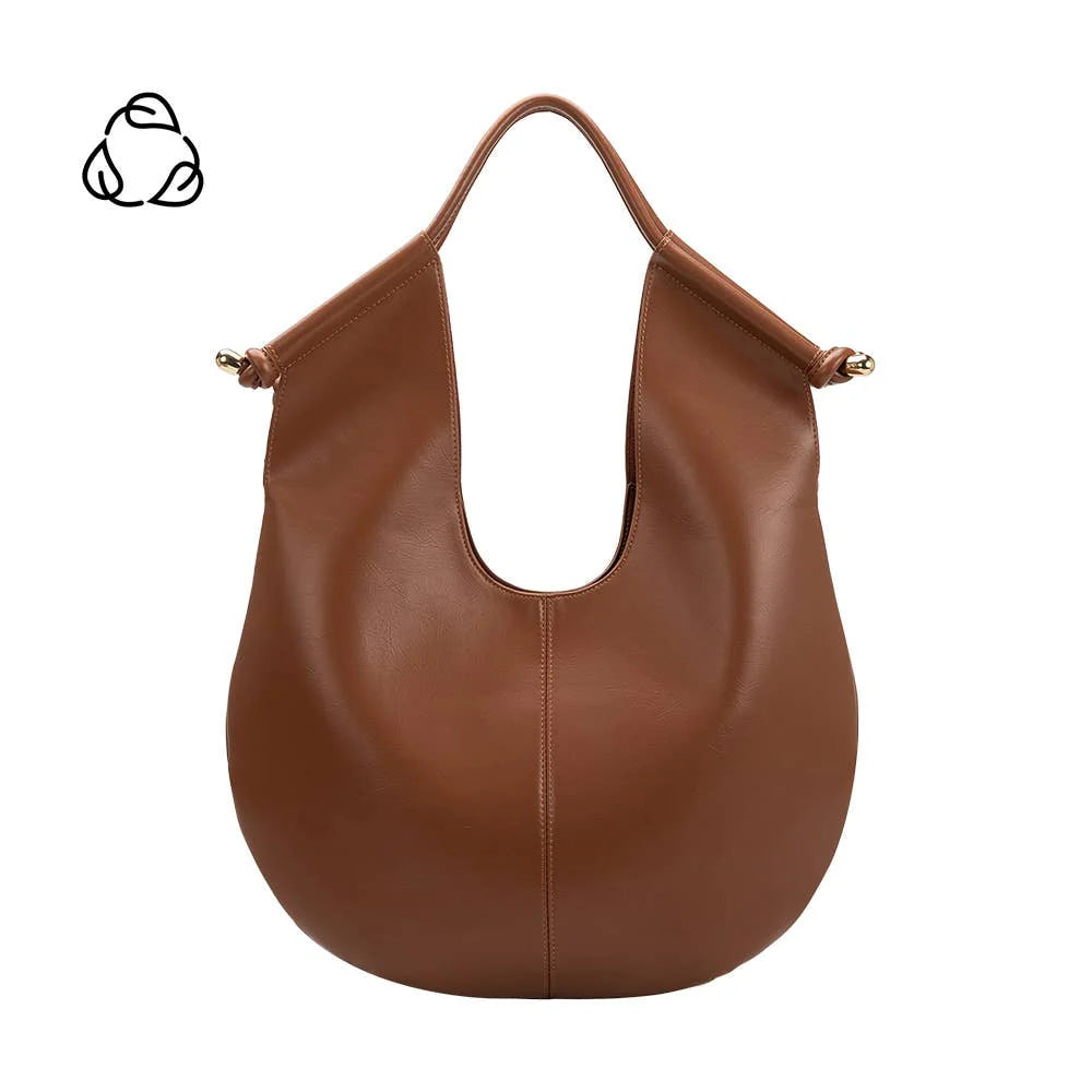 Tracy Recycled Vegan Shoulder Bag Saddle