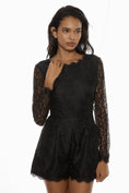 Load image into Gallery viewer, By Anthropologie Long-Sleeve Lace Romper
