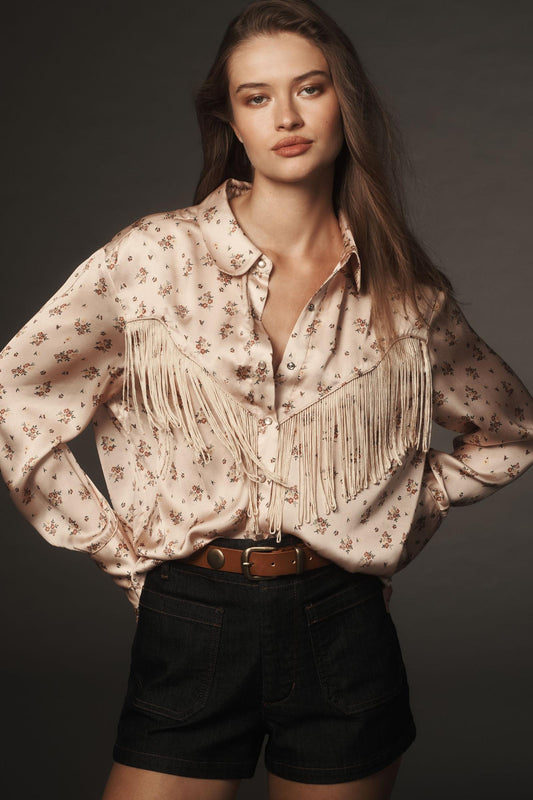 Forever That Girl Western Fringe Blouse