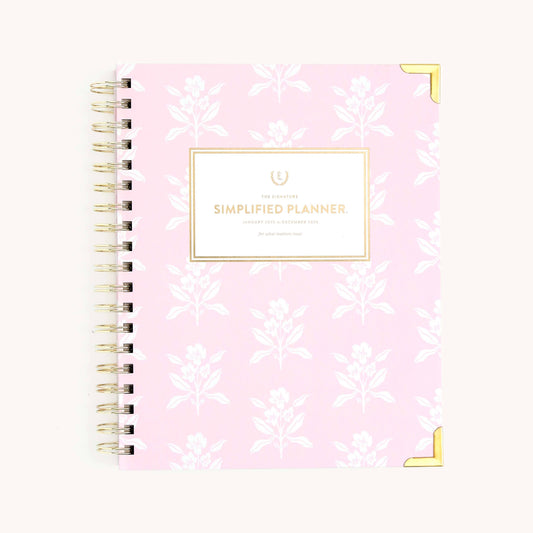 2025 Weekly, Simplified Planner, Blush Block