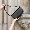 Load image into Gallery viewer, Inez Black Recycled Vegan Shoulder Bag
