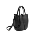 Load image into Gallery viewer, Tulip Black Recycled Vegan Top Handle Bag
