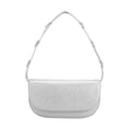 Load image into Gallery viewer, Inez Metallic Silver Recycled Vegan Shoulder Bag
