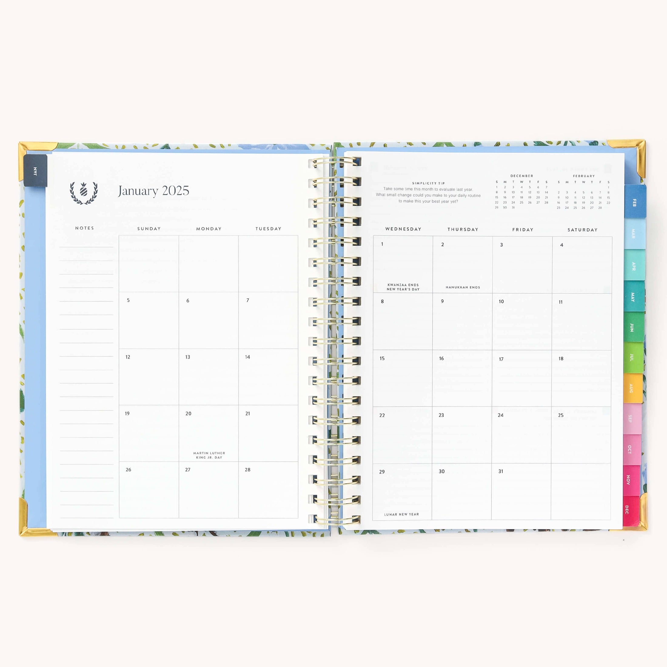 2025 Weekly, Simplified Planner, Beaufort Birdies