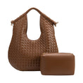 Load image into Gallery viewer, Tracy Woven Choc Recycled Vegan Shoulder Bag
